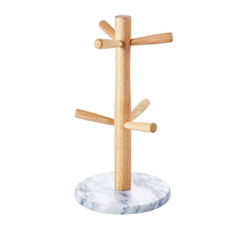 天然大理石杯架【简约白】 马克杯/咖啡杯/居家装饰 - 收纳用品 - 石头 白色