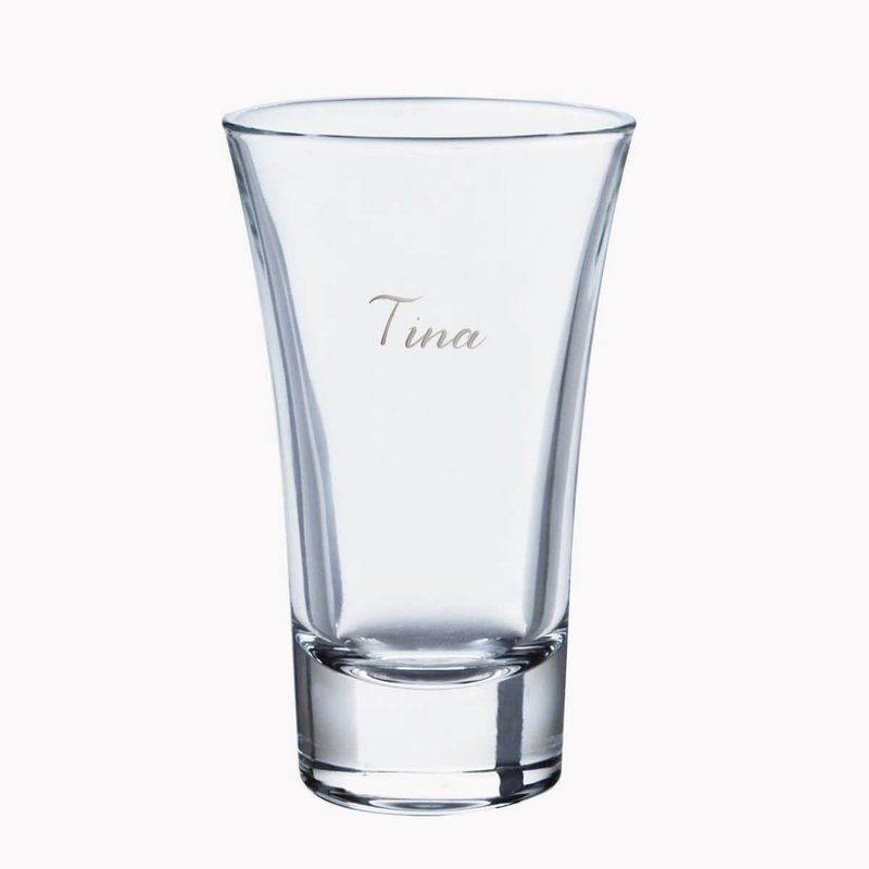 100cc 月下光系列 日式清酒杯 纯酒杯 烈酒杯定制刻字 - 酒杯/酒器 - 玻璃 透明