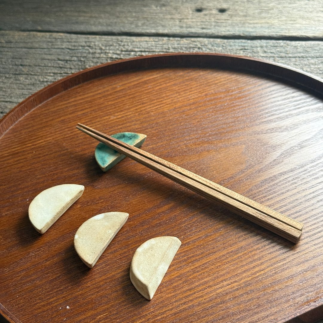 几何筷架_匙置 - 筷子/筷架 - 陶 白色