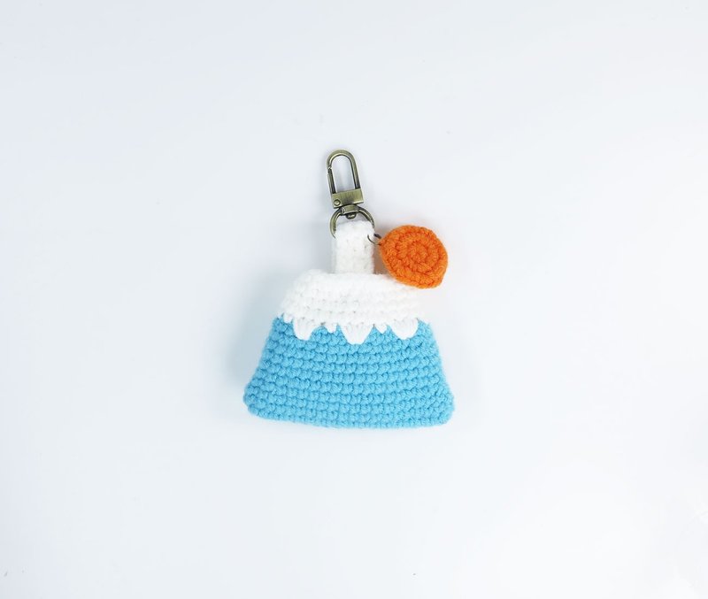 【富士山 Fuji】钥匙套/gogoro/小物收纳 - 钥匙链/钥匙包 - 其他人造纤维 蓝色