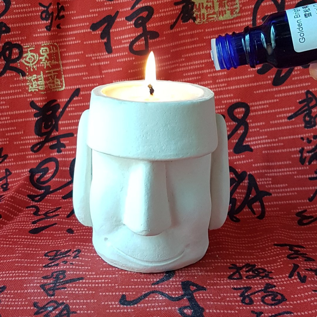 摩艾扩香 香氛蜡烛 天然蜡烛 香氛艺术蜡烛 天然大豆蜡烛 - 蜡烛/烛台 - 蜡 金色
