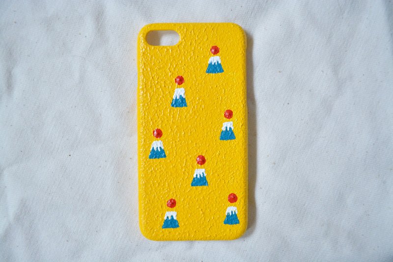 【手机壳上的我发誓只有一个】富士山爱好者 - 手机壳/手机套 - 塑料 黄色