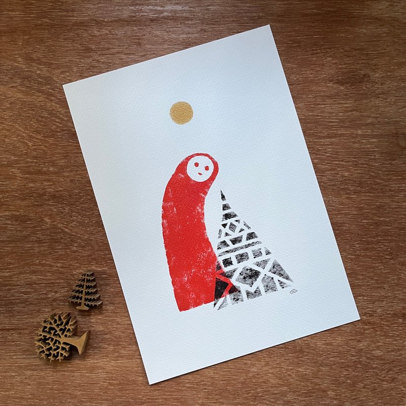 红色海报尺寸A4 - 海报/装饰画/版画 - 纸 