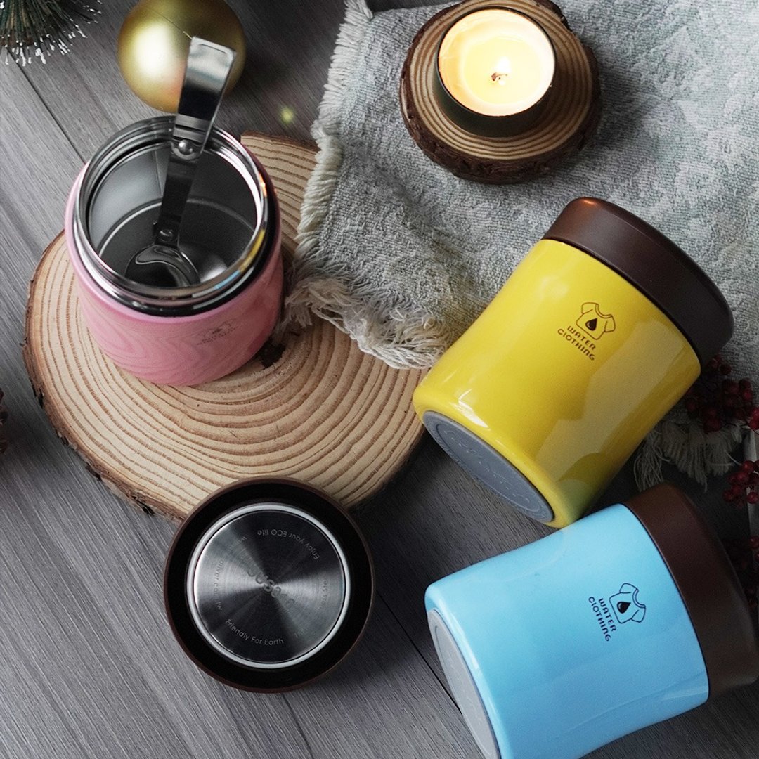上盖收纳设计丨 Driver New Mug 暖暖罐 -380ml (粉色) - 保温瓶/保温杯 - 不锈钢 银色