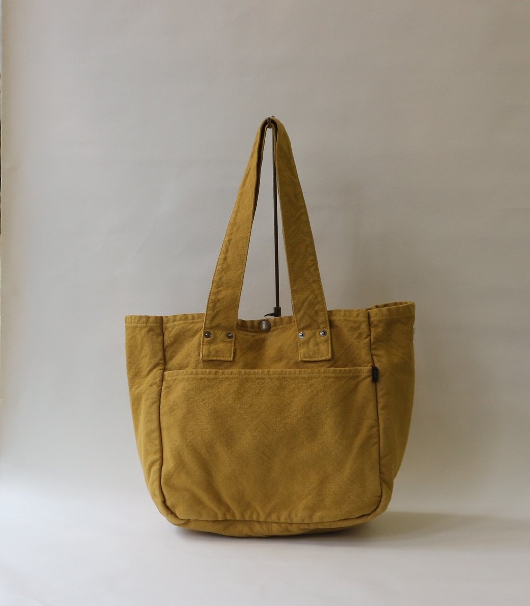 Work Tote Bag L [Mustard] (VC-3L) - 手提包/手提袋 - 棉．麻 黄色