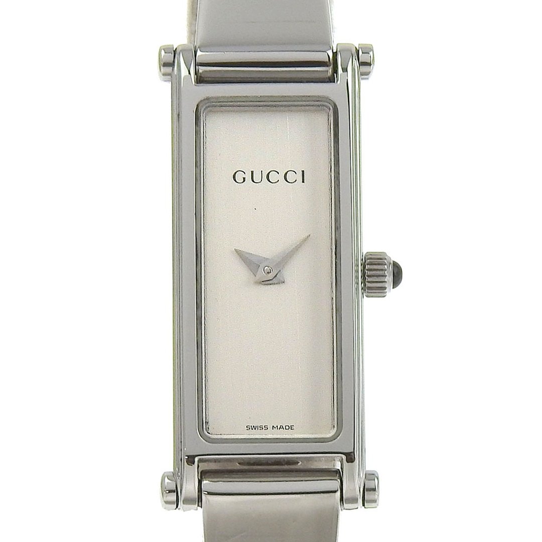 【日本直送】Gucci 古驰 1500L 不锈钢石英指针式显示银色表盘女士手表【二手】 - 女表 - 不锈钢 银色