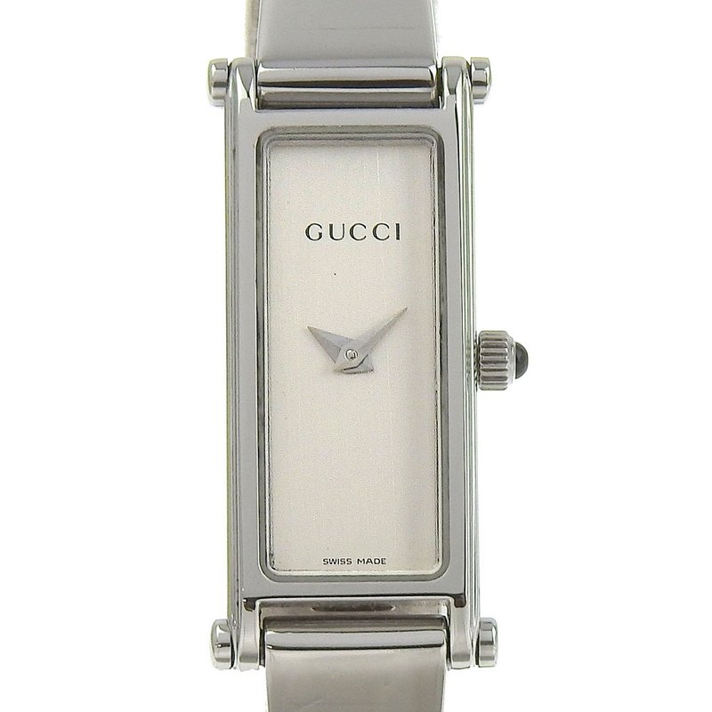 [日本直邮] Gucci 手表 1500L SS 石英类比显示银表盘女士手表 [二手] - 女表 - 不锈钢 银色