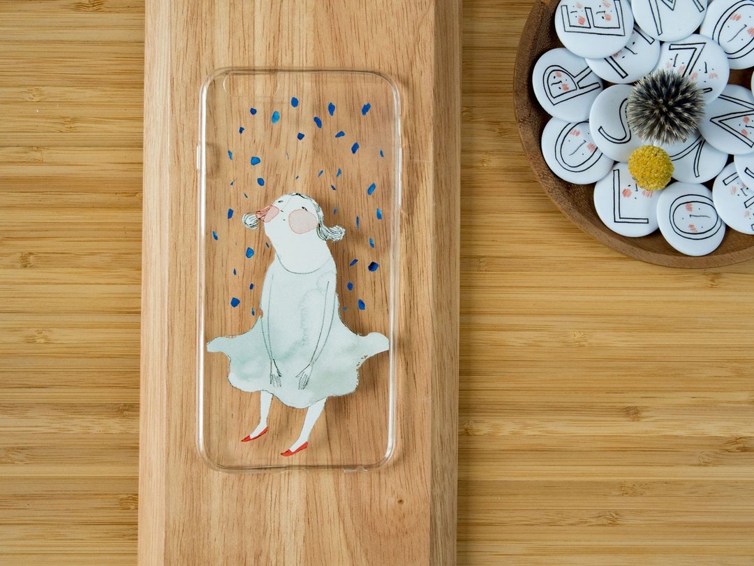 【出清品】小女孩 | 透明手机壳 iPhone 软胶保护套 | dodolulu - 手机壳/手机套 - 塑料 透明