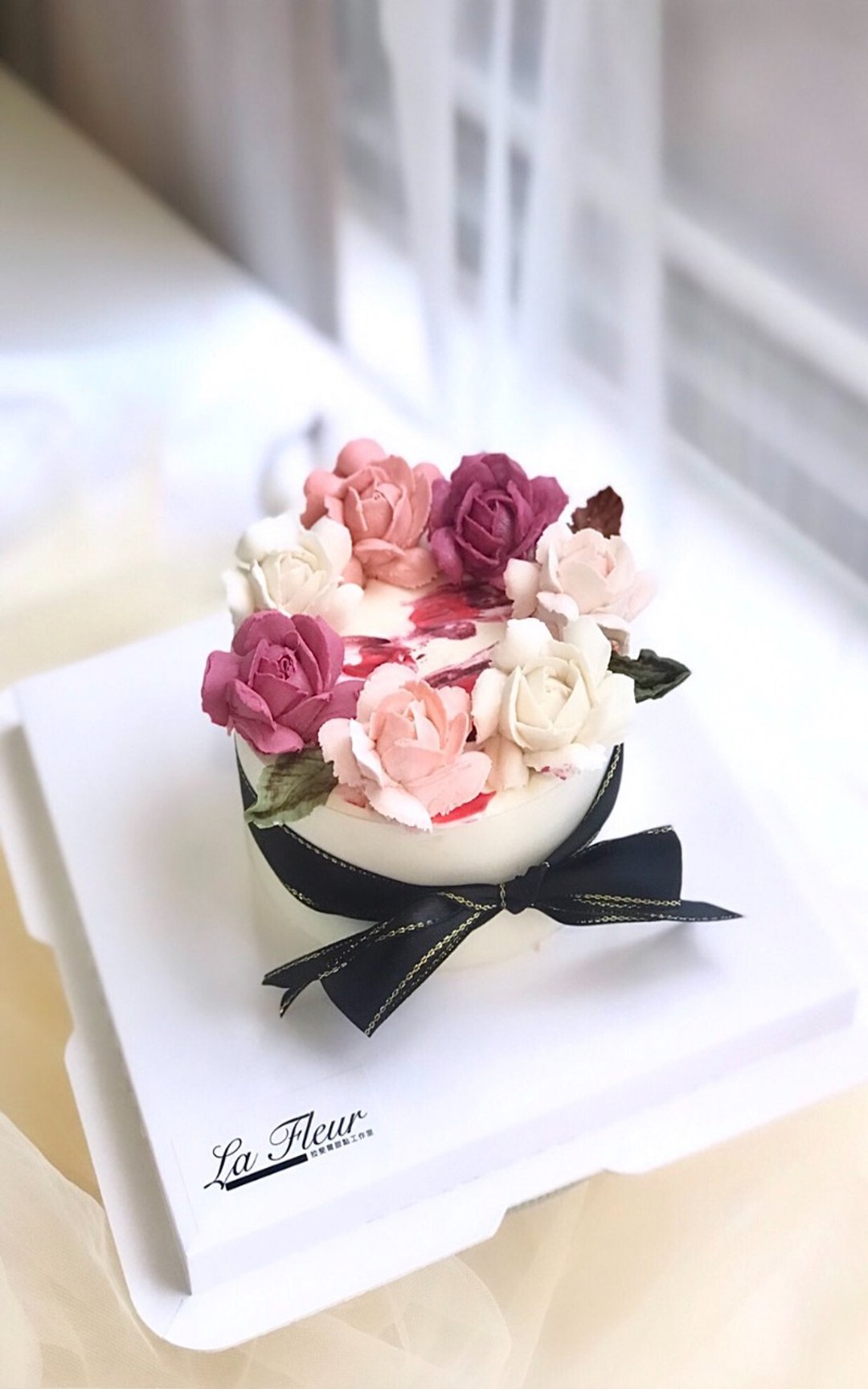 【蛋糕烘焙手作课】4寸玫瑰花园课程-韩式裱花蛋糕课 - 美食 - 新鲜食材 