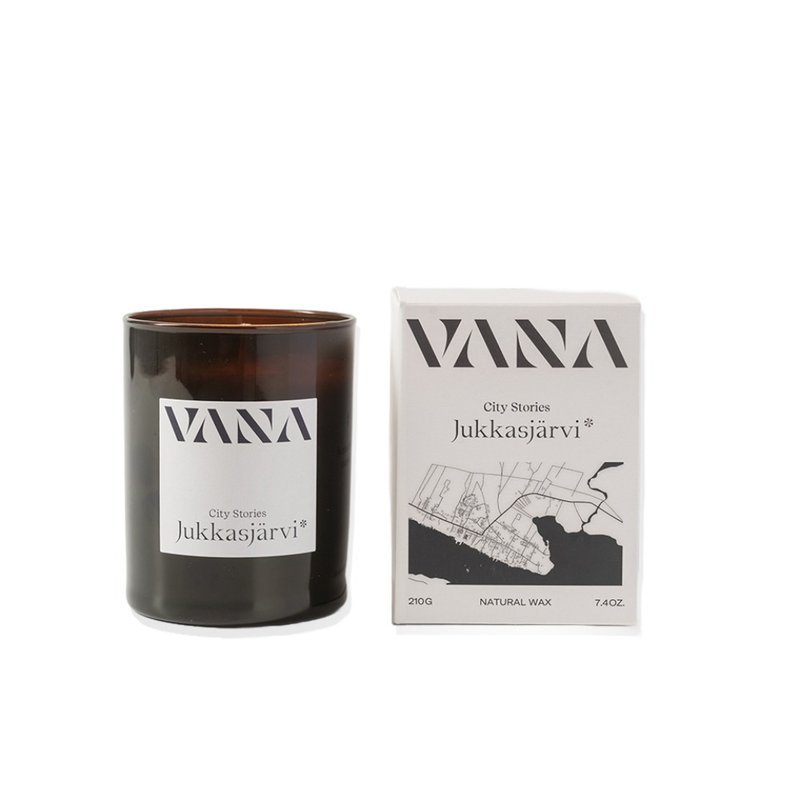 城市系列 JUK尤卡斯耶尔维 香氛蜡烛210g-疗愈木质调 - 蜡烛/烛台 - 蜡 咖啡色