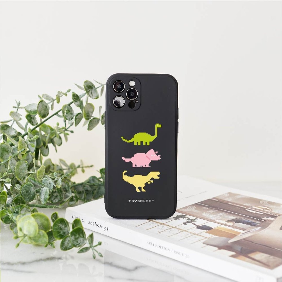 像素恐龙叠叠乐纯色硅胶iPhone手机壳 - 手机壳/手机套 - 硅胶 多色