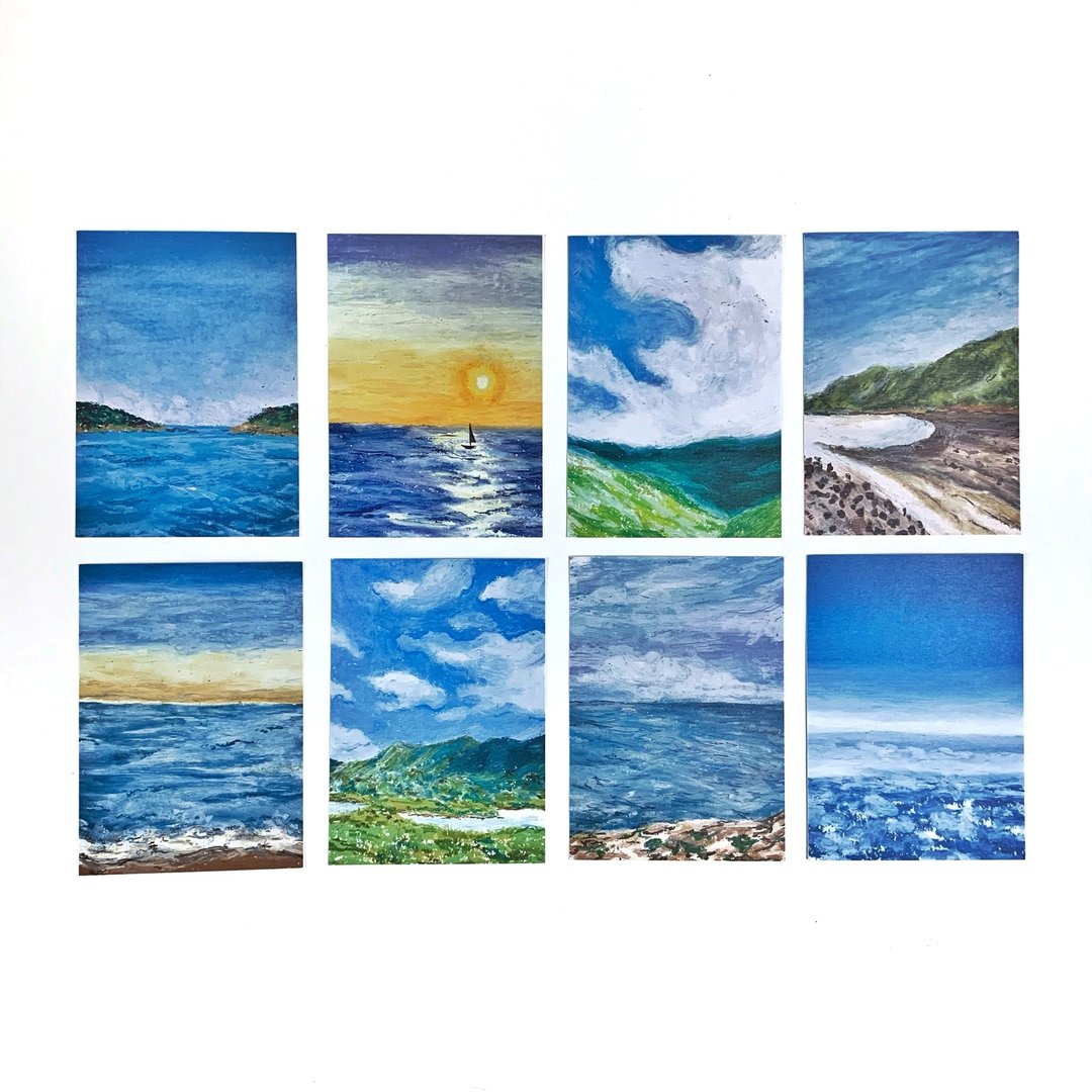 Mstandforc 喘息系列插画 明信片套装 - 卡片/明信片 - 纸 多色