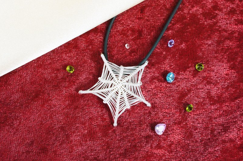 手作银饰 / 海星  / 925纯银 / 项链 - 项链 - 银 白色