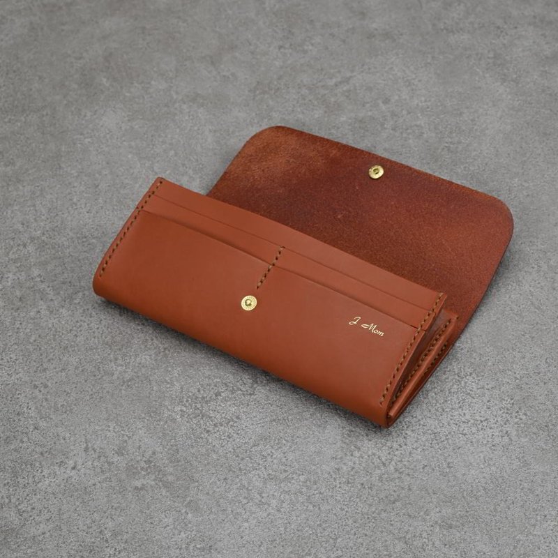 长夹 银包 真皮钱包 牛皮皮夹 皮革 皮包  生日礼物 多色 - 皮夹/钱包 - 真皮 多色