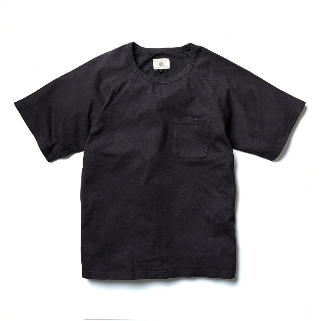 Washed Pocket Tee -  黑 Black - 男装上衣/T 恤 - 棉 