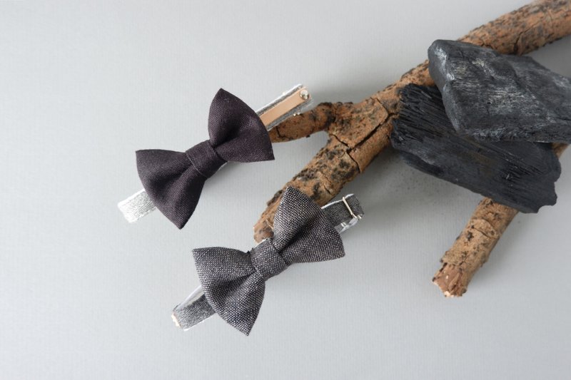 Earthy Breakaway Cat Collar : Charcoal color - 项圈/牵绳 - 棉．麻 灰色