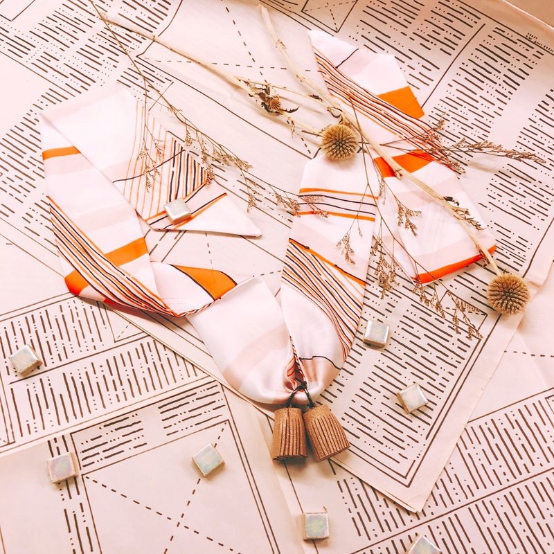 流苏项链 / 星期三或礼拜三 - 项链 - 聚酯纤维 橘色