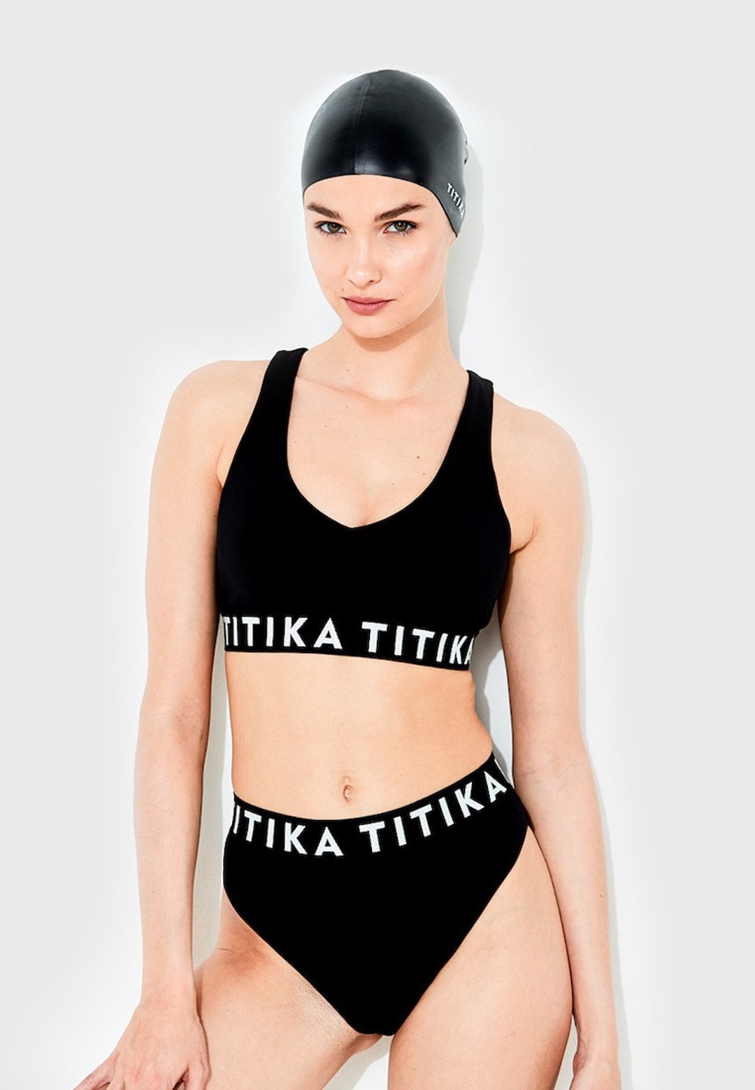 TITIKA Swim Cap - 女装泳衣/比基尼 - 乳胶 黑色