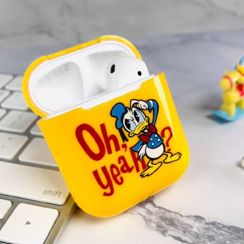 【Hong Man】迪士尼正版授权 AirPods硬式保护套 唐老鸭 - 数码小物 - 塑料 黄色