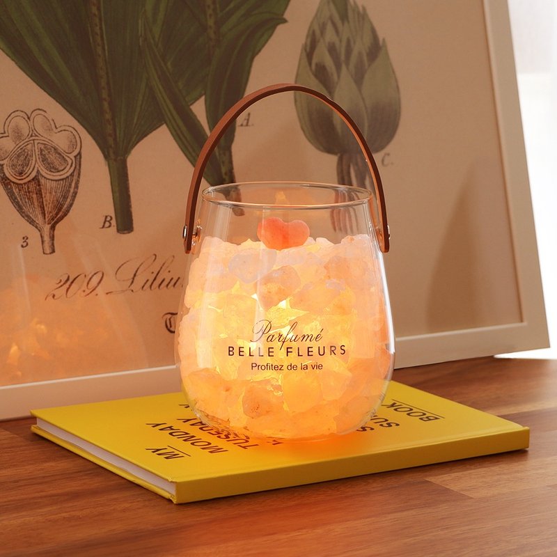 午后邂逅(大) I 疗愈心灵 I 提升内在能量 I 盐灯 - 灯具/灯饰 - 玻璃 橘色