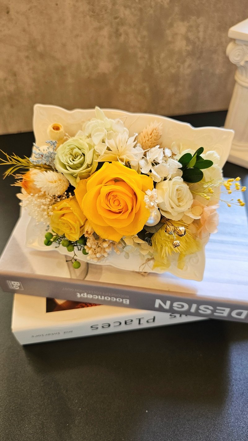 不凋花立体框花 - 干燥花/捧花 - 植物．花 