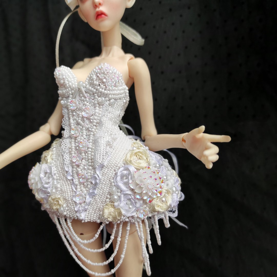 bjd 娃娃的服装。 Popovy Sisters 娃娃的鞋子和连衣裙。 - 玩具/玩偶 - 其他材质 