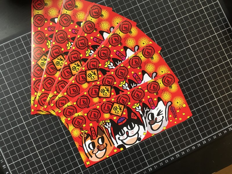 丸丸猫敲嗨熏红包袋一个一个买的下单区 - 红包/春联 - 纸 红色