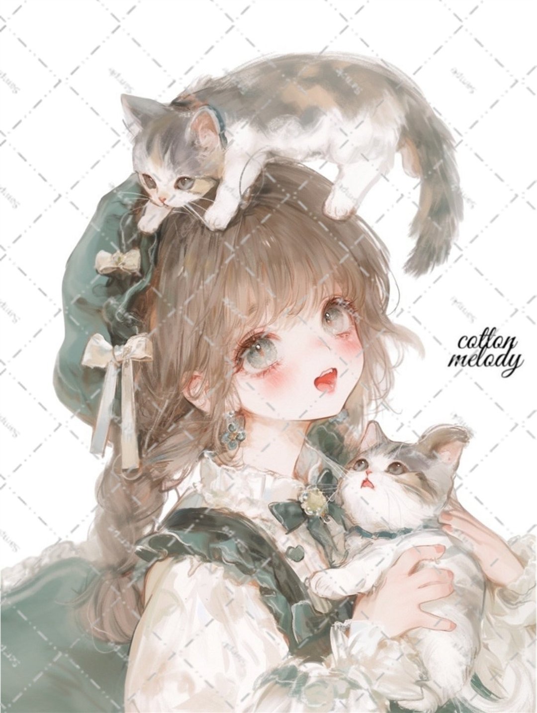 original sticker no.6367 人物贴纸 原创贴纸 人物贴纸 女孩贴纸 原创人物贴纸 - 贴纸 - 纸 