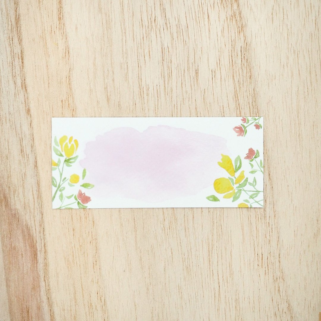 【小卡片-文青花花】-水彩/花朵 - 卡片/明信片 - 纸 