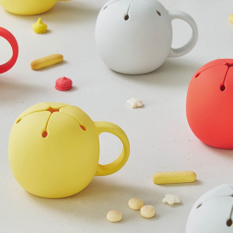 【Tak】Kids Dish 安全硅胶儿童零食杯 (三色可选) 宝宝圣诞礼物 - 儿童餐具/餐盘 - 树脂 多色