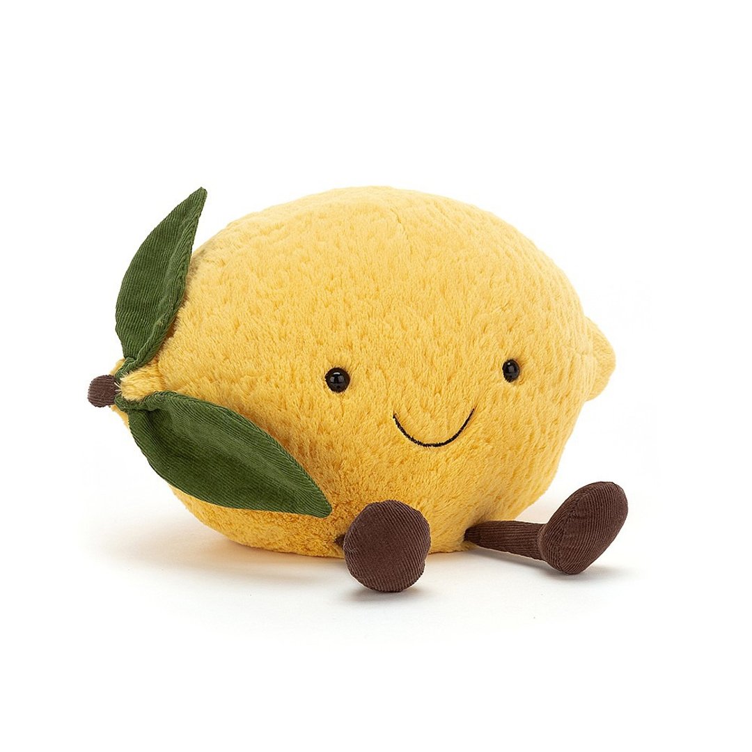 Jellycat Amuseable Lemon 甜心柠檬 约12厘米 - 玩偶/公仔 - 聚酯纤维 黄色