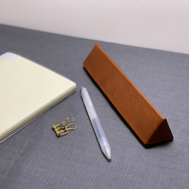 【笔盒笔袋】三角形真皮笔盒 - 铅笔盒/笔袋 - 真皮 