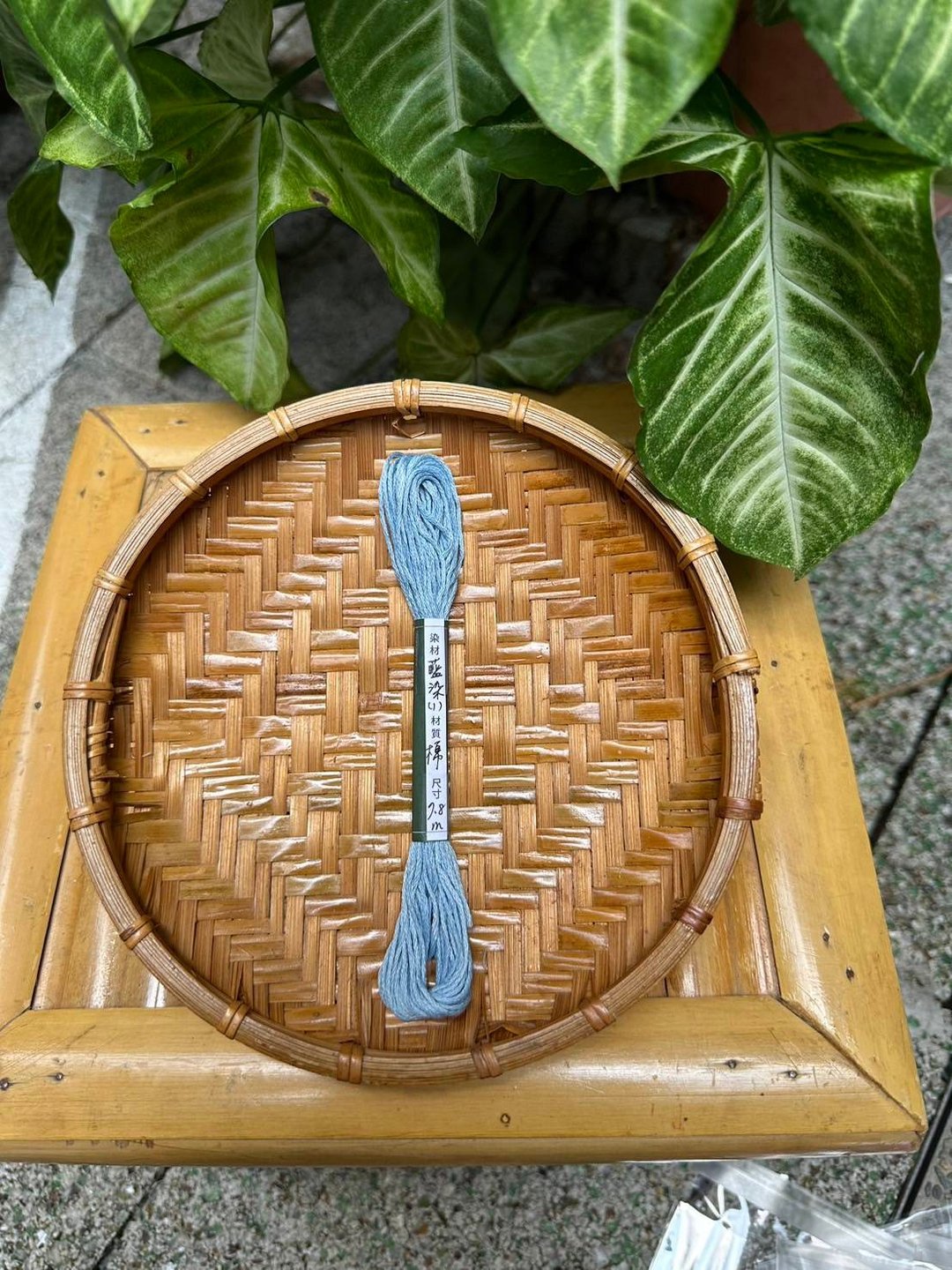 蓝染刺绣棉线(1) - 编织/刺绣/羊毛毡/裁缝 - 棉 
