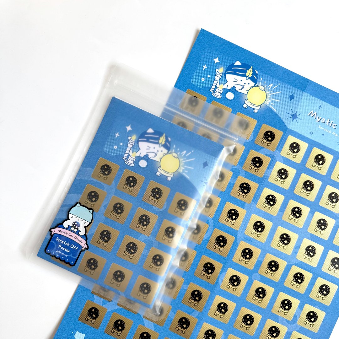 Oracle Cat Scratch-Off Poster 猫咪神谕刮刮乐海报 | Jormation - 海报/装饰画/版画 - 纸 