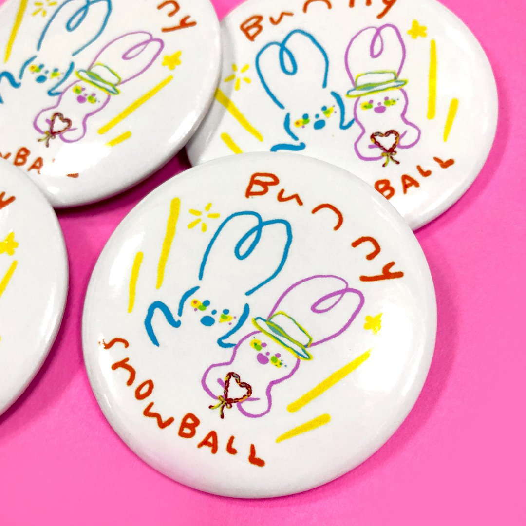 Shuku圆形襟章 | Badge - 胸针 - 其他金属 白色