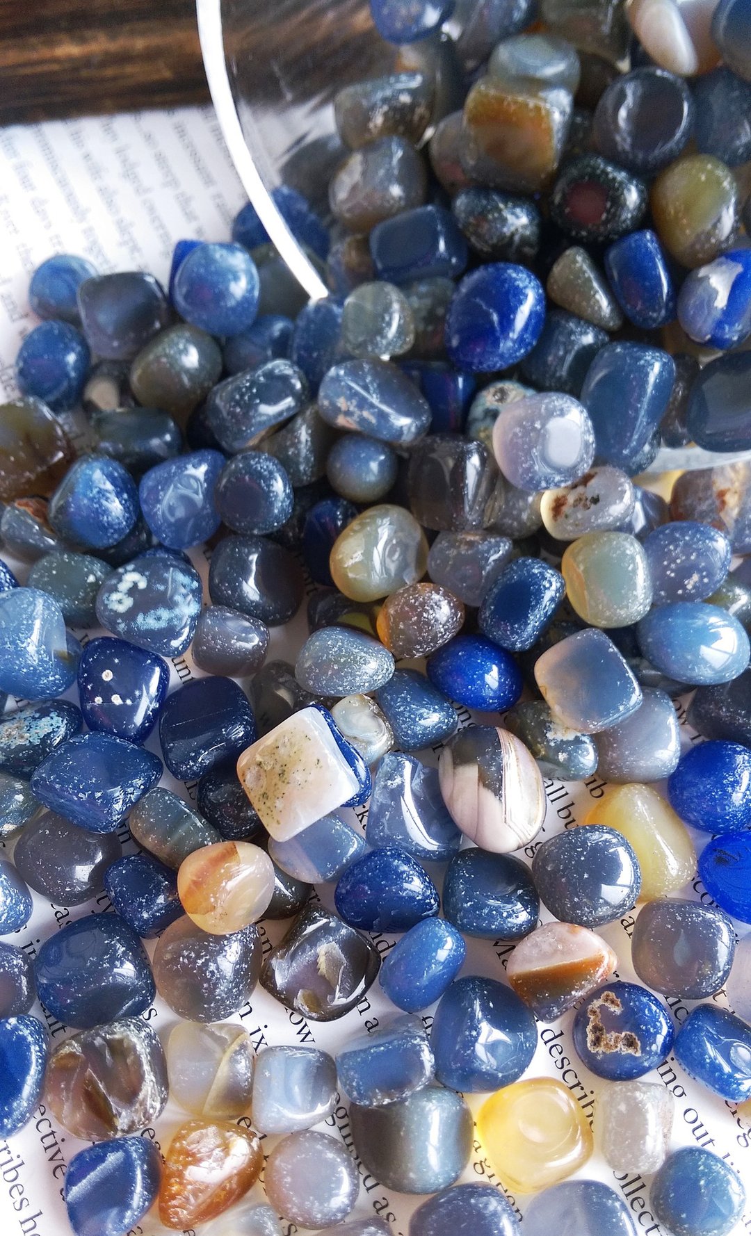 Blue Agate 天然蓝玛瑙玉随碎石 净化专用碎石  一份100g 售80元 - 摆饰 - 其他材质 