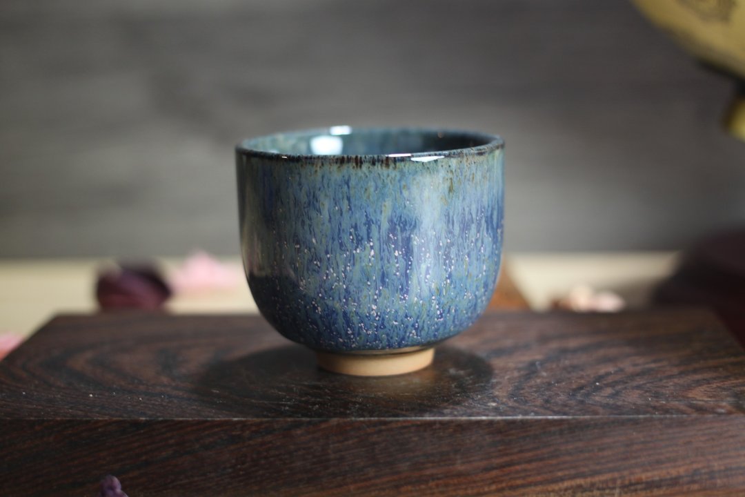 【沐春生活】90ml 天目釉 直身圆口茶杯 酒杯 莺歌名家叶敏祥作 - 茶具/茶杯 - 瓷 