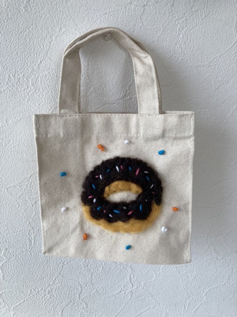 Donut Mini Bag② - 手提包/手提袋 - 棉．麻 
