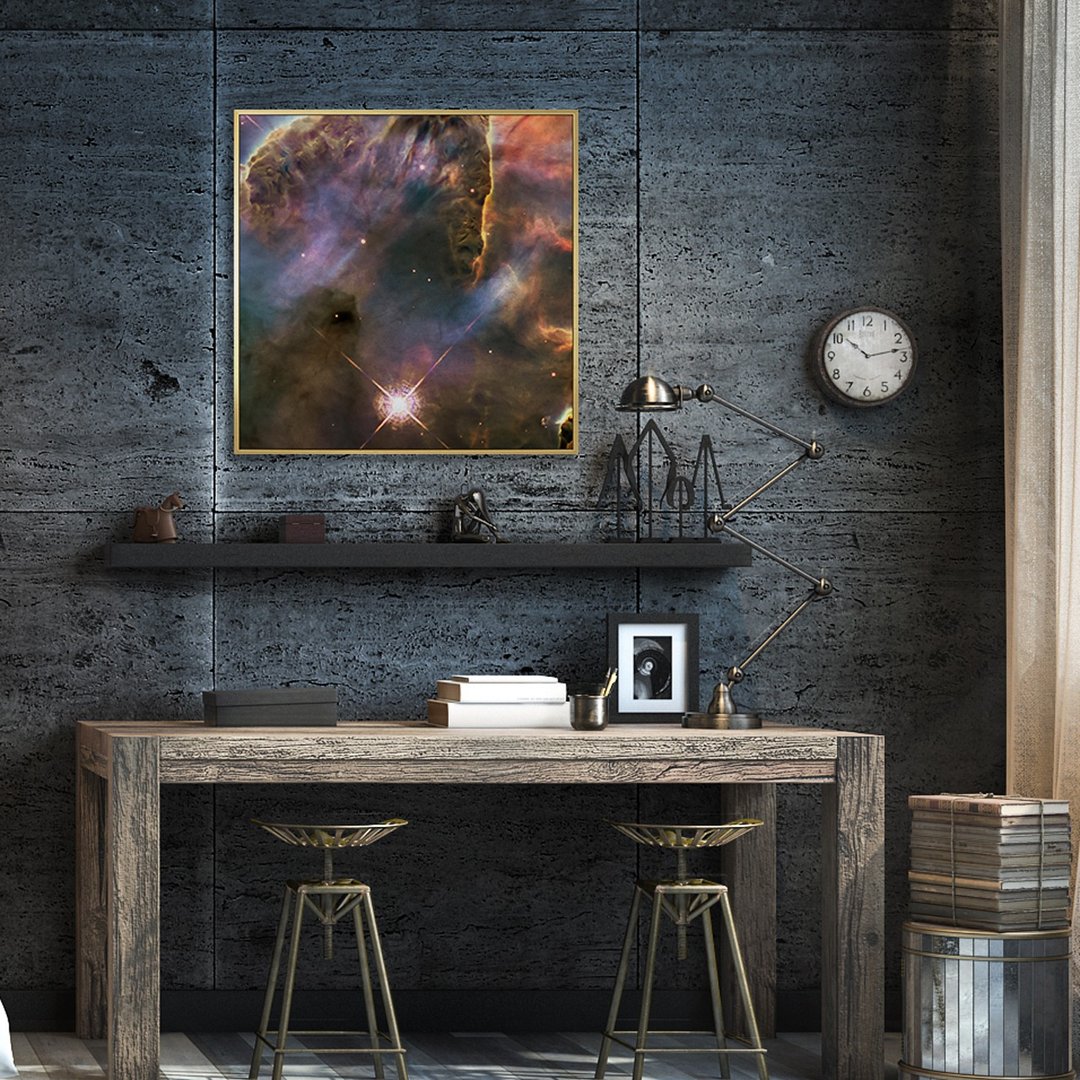 HUBBLE • HH901/902 IV - 外太空挂画/NASA/星云/边柜摆设/挂画 - 海报/装饰画/版画 - 棉 蓝色