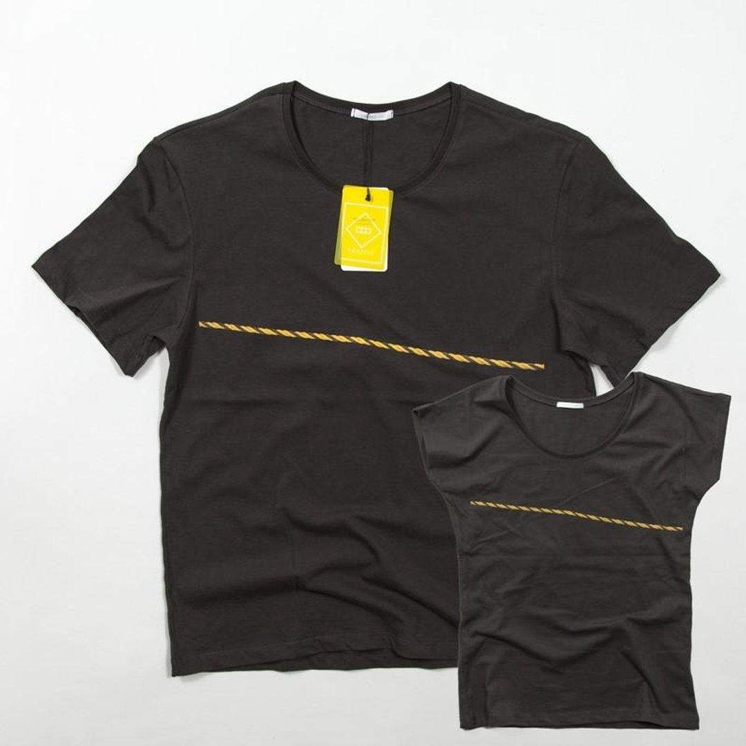 TRAFFIC series trail design T-shirt Tcollector - 女装上衣 - 棉 黑色