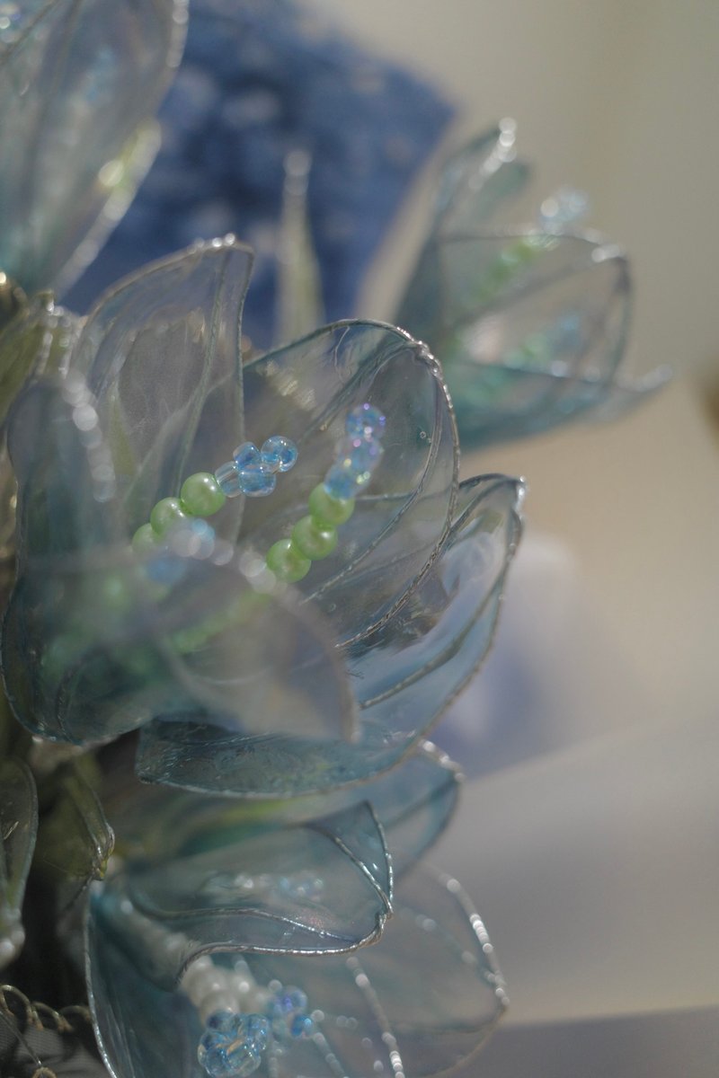 郁金香花束 - 干燥花/捧花 - 树脂 蓝色