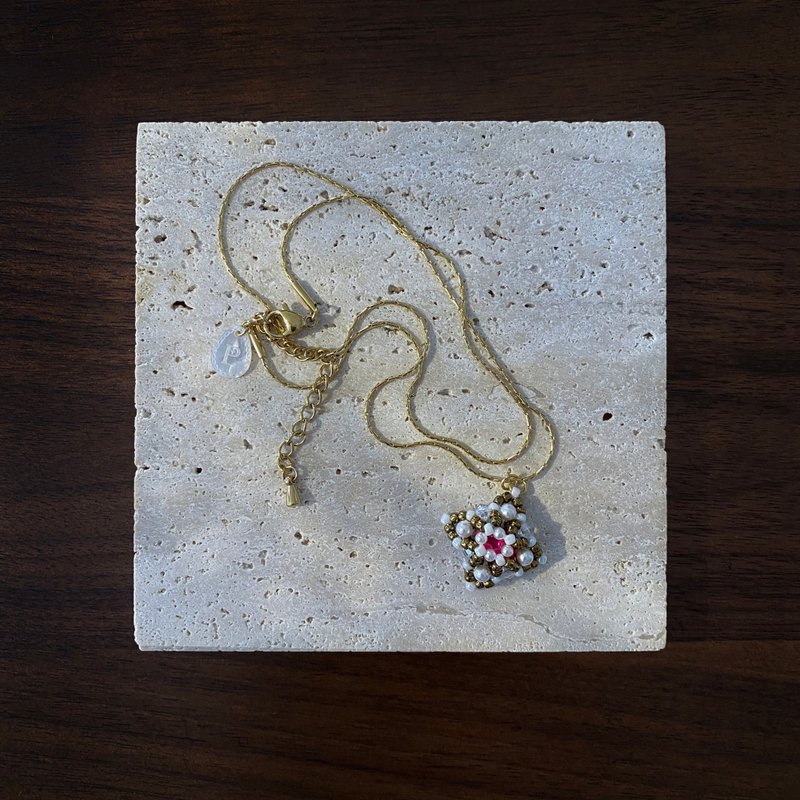 Atelier Pluton实验序号 | PL513 - 项链 - 玻璃 红色