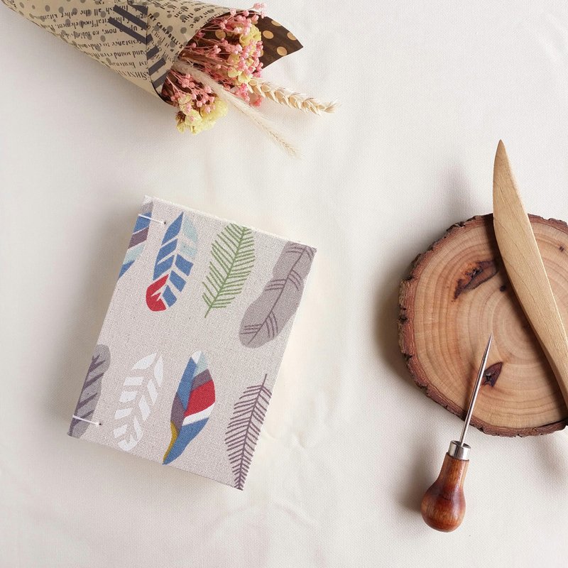 缤纷叶子 法式科普特线装书 手工书 手工笔记本 空白手帐本 - 笔记本/手帐 - 纸 