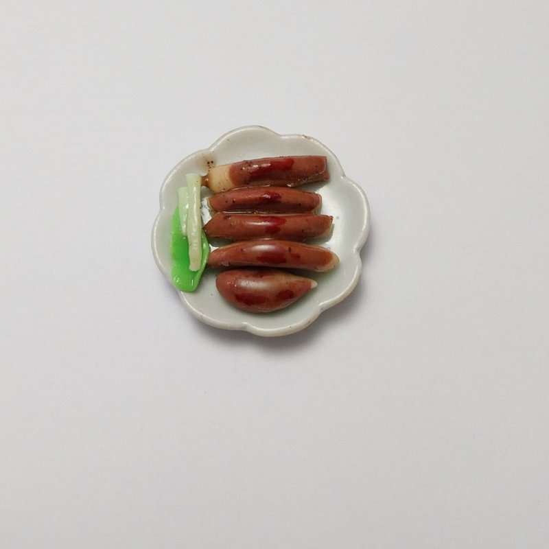 Grilled Duck Food Miniature Dollhouse collectible decorate - 摆饰 - 粘土 黄色