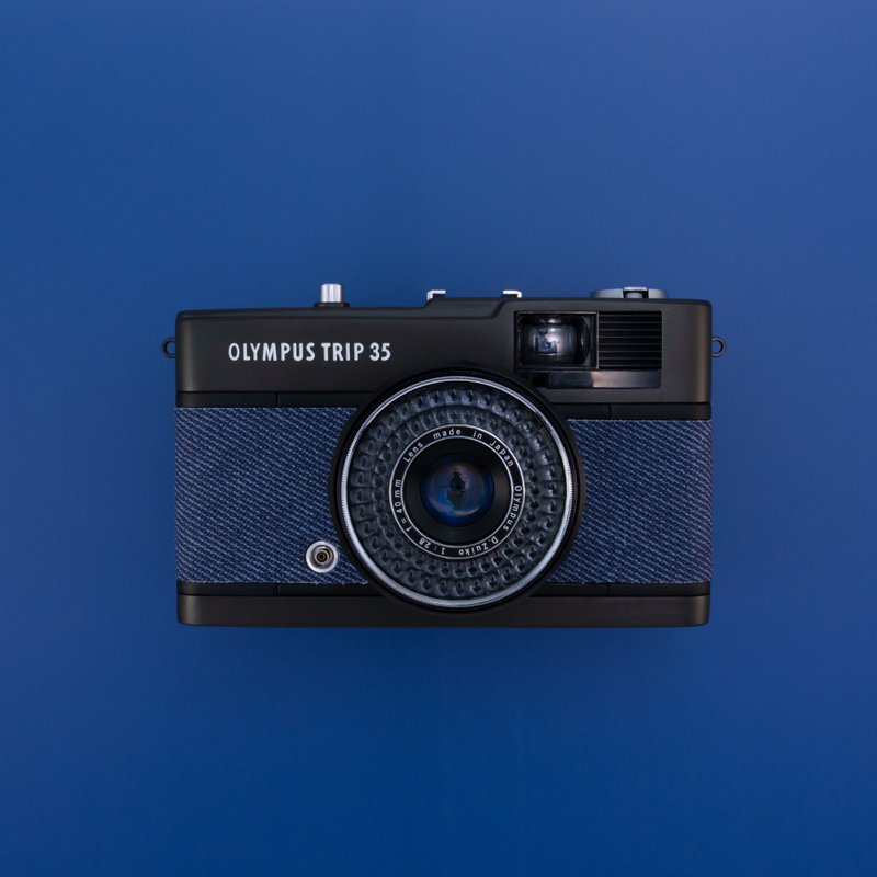 Vintage OLYMPUS PEN TRIP 35 Indigo Blue - 相机 - 其他金属 蓝色