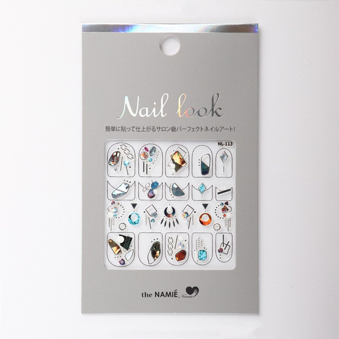 【 DIY 美甲】Nail Look 美甲装饰艺术贴纸 复古碎片 - 指甲油/指甲贴 - 纸 银色