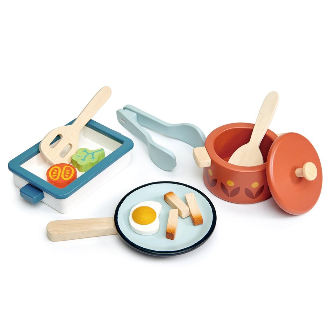 轻食锅具组 - 玩具/玩偶 - 木头 