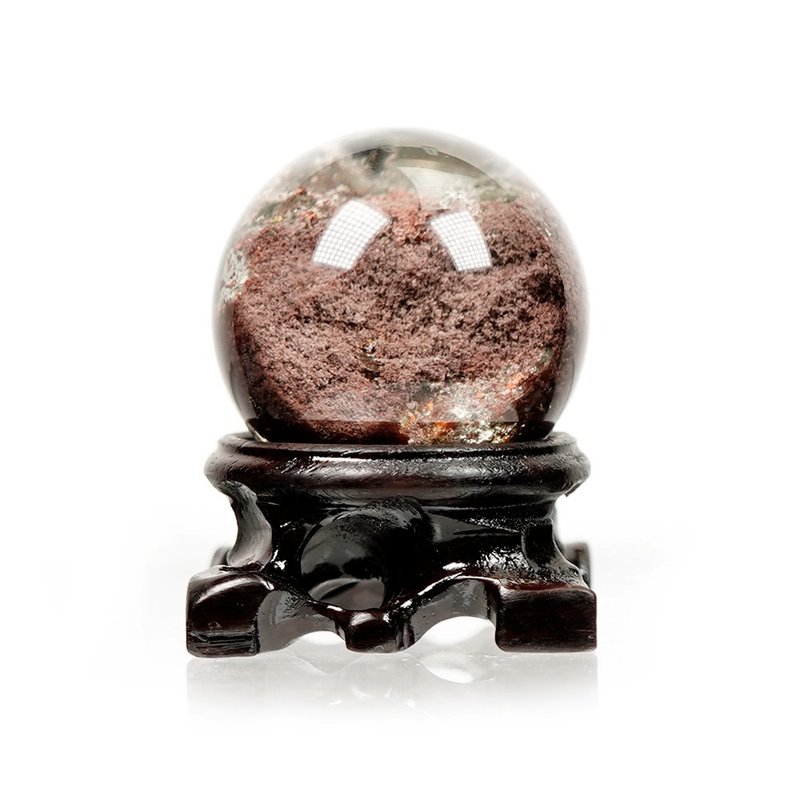 【正佳珠宝】绿幽灵 顶级异象金字塔水晶球 108.7g 正财开运宝石 - 其他 - 半宝石 多色