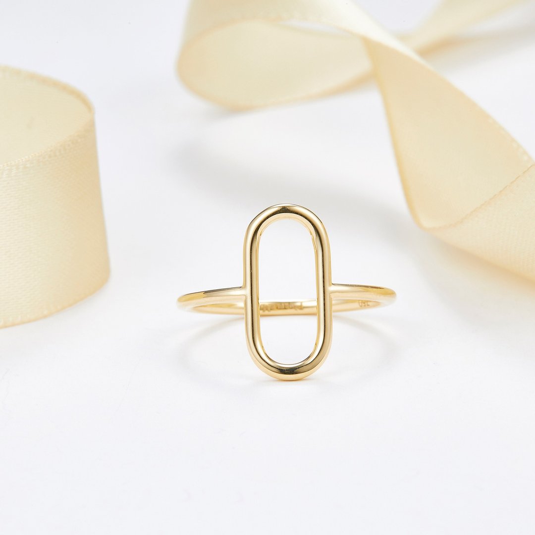【PurpleMayJewellery】18K金U型圈光金戒指 戒指订制 R094 - 戒指 - 贵金属 金色