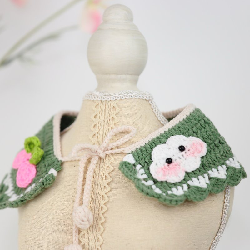 Holla毛领，云朵可爱领款 - 项圈/牵绳 - 其他材质 绿色